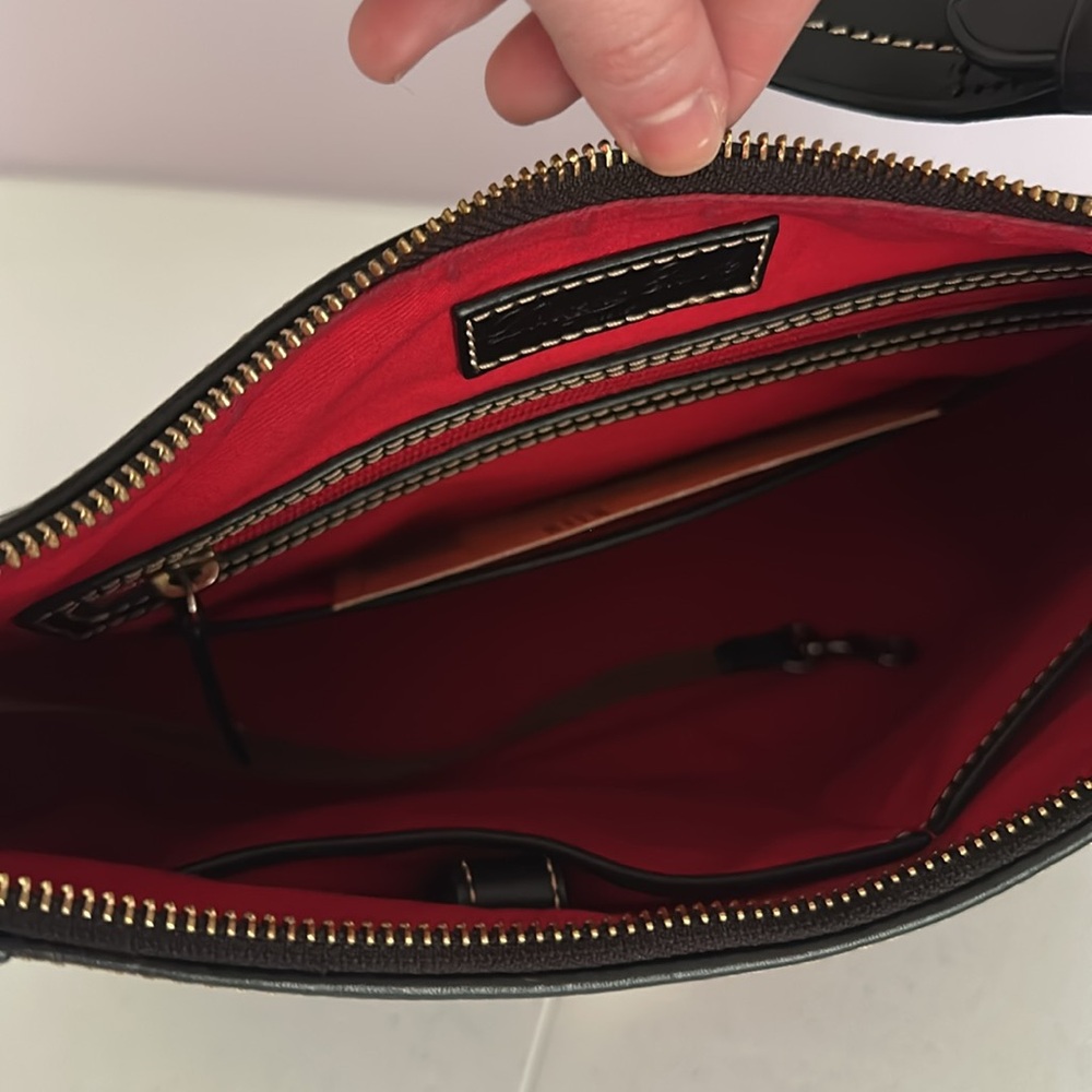 Dooney & Bourke Black Pebbled Leather Hobo Bag - Picture 8 of 16